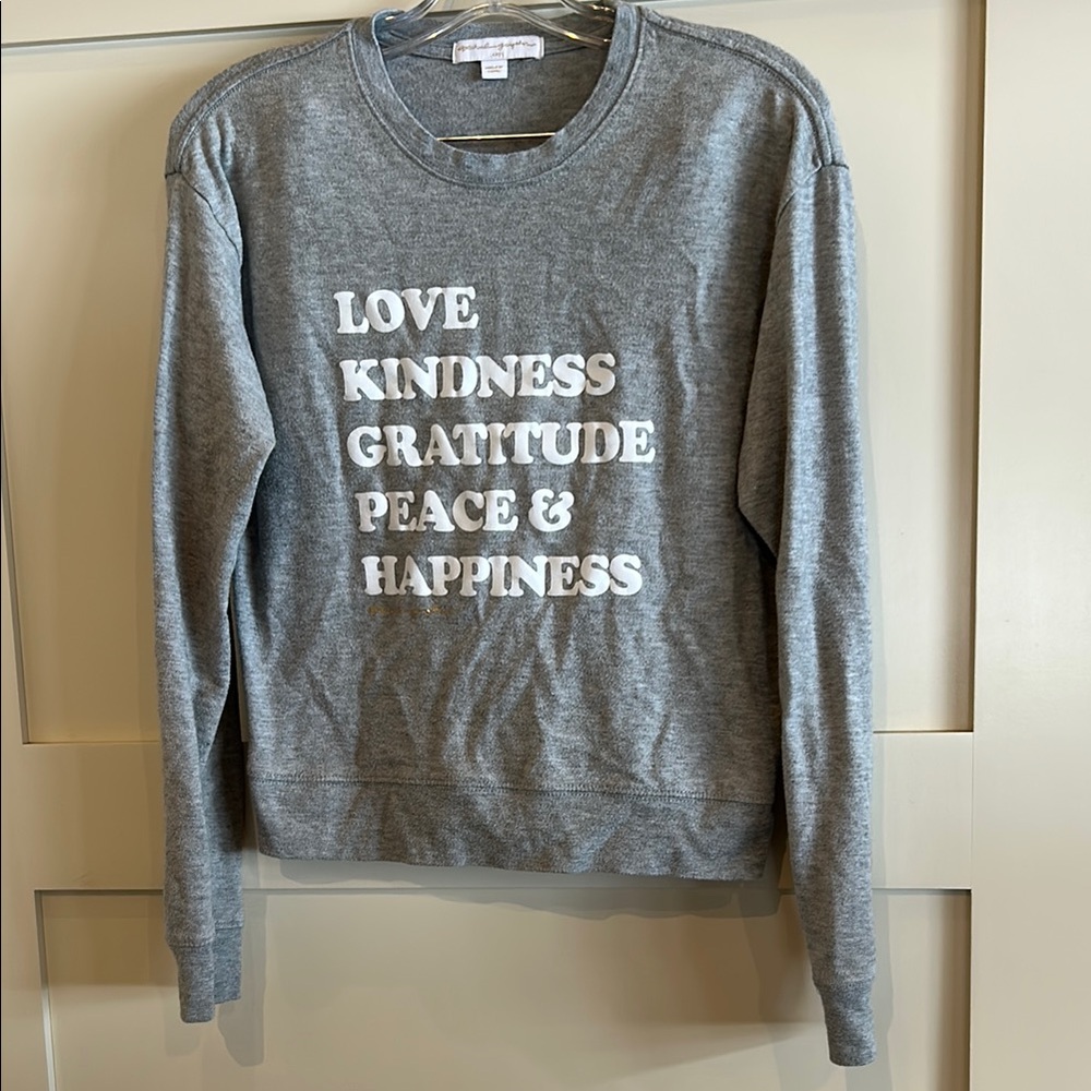 Spiritual Gangster Gray and White Hoodie with Inspirational Text